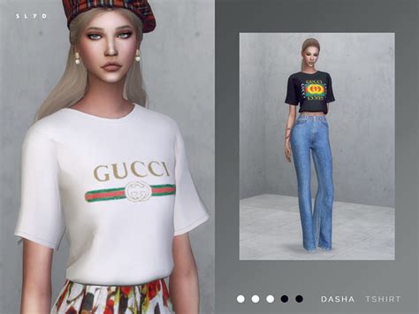 gucci t shirt the sims 4|Gucci outfit sims 4 download.